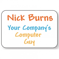 Nick Burns Badge and Buttons